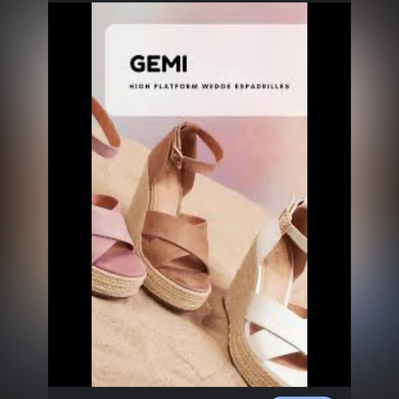 Lisa Vicky Gemi V Dusty Pink Kid Suede Wedge Espadrille Heel Sandal - Picture 4 of 13